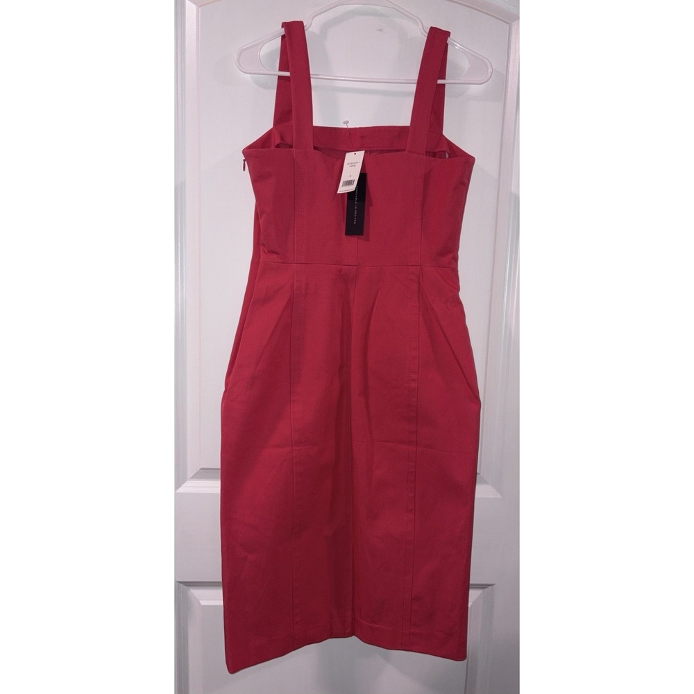Banana Republic Strapless Red Sheath Dress